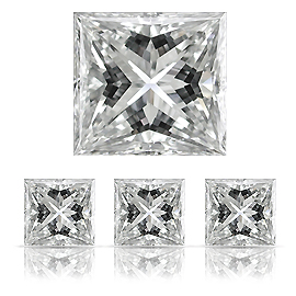 0.30 ct Princess Cut Diamond : J / VS1