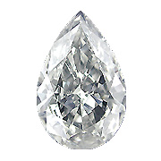 0.37 ct Pear Shape Diamond : H / SI2