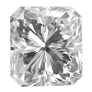 0.46 ct Radiant Diamond : D / SI2