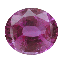 2.44 ct Oval Pink Sapphire : Deep Pink