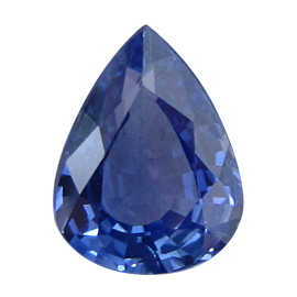 2.22 ct Pear Shape Blue Sapphire : Fine Royal Blue