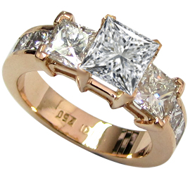 18K Yellow Gold Multi Stone Ring : 3.00 cttw Diamonds