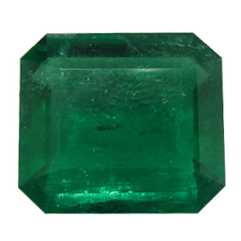 6.40 ct Emerald Cut Emerald : Grass Green