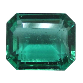 1.40 ct Emerald Cut Emerald : Fine Green