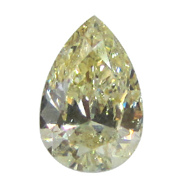1.06 ct Pear Shape Diamond : Fancy Yellow / I1