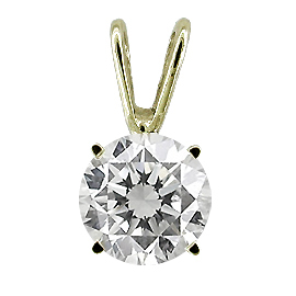 18K Yellow Gold Solitaire Pendant Setting