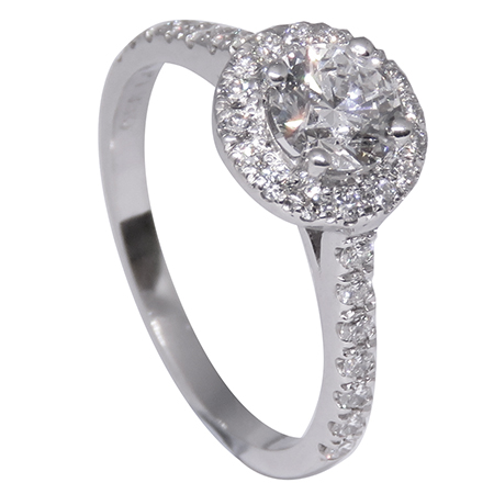Platinum Multi Stone Ring : 1.00 cttw Diamonds