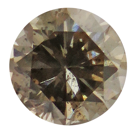 0.36 ct Round Diamond : Fancy Brown / I1