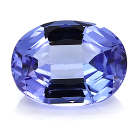 0.84 ct Oval Tanzanite : Light Purple