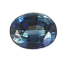 0.22 ct Oval Blue Sapphire : Darkish Blue