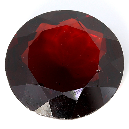 6.14 ct Round Garnet : Deep Darkish Red