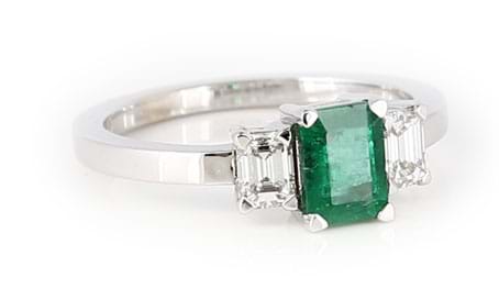 Emerald and Diamond Ring (online exclusive) – Meira T Boutique
