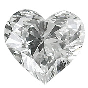 0.50 ct Heart Shape Diamond : D / VVS2