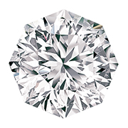 0.23 ct Octagonal Diamond : D / VS2