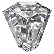 0.38 ct Shield Diamond : F / VVS1