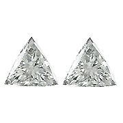 0.54 cttw Pair of Trillion Diamonds : E / VS2